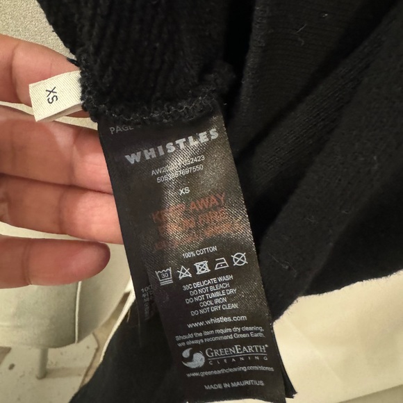 Whistles black CA VA logo sweatshirt - XS - Picture 4 of 5